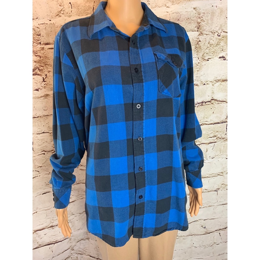 Ocean Current Plaid Button Down Shirt
